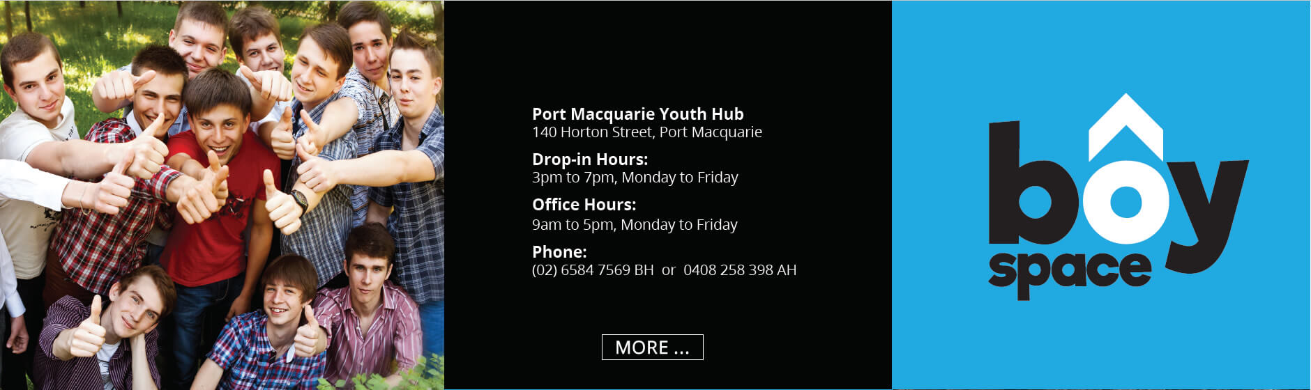 Port Macquarie Youth Hub - Boys Space
